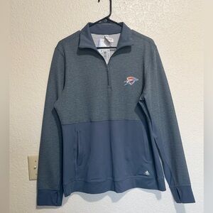 NWT Adidas women’s OKC Thunder quarter zip pullover size XL
